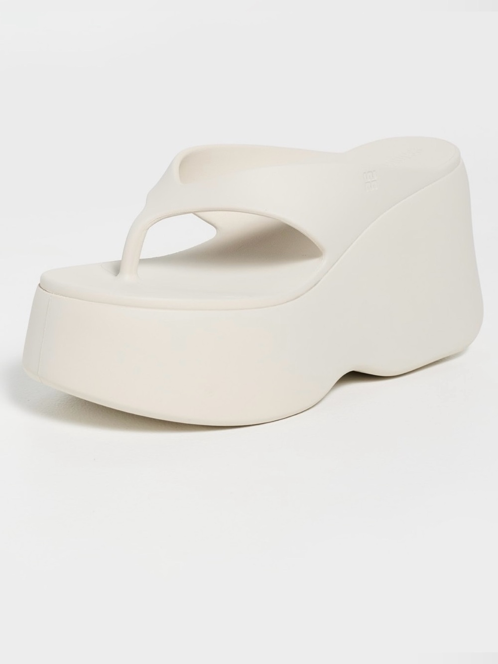 Melissa Free Platform Wedge Sandals Light Beige Size US 7